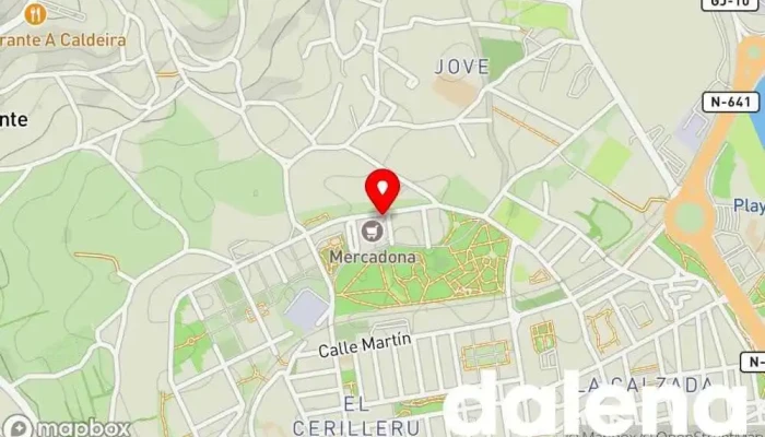 mapa de Mercadona Supermercado en Gijón