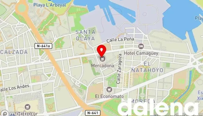 mapa de Mercadona Supermercado en Gijón