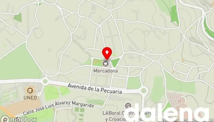 mapa de Mercadona Supermercado en Gijón