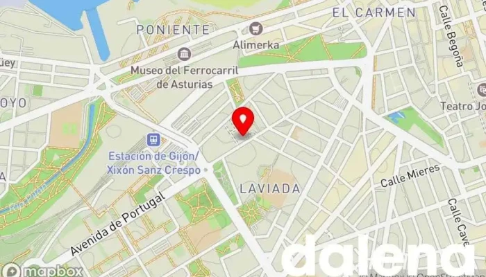 mapa de Mercadona Supermercado en Gijón