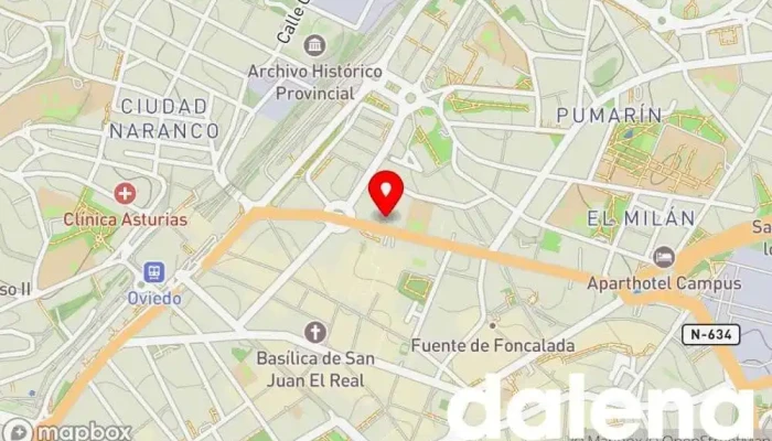 mapa de Mercadona Supermercado en Oviedo