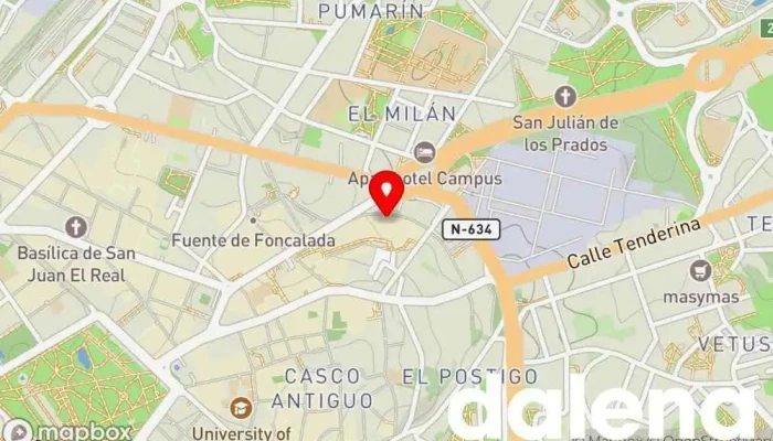 mapa de Mercadona Supermercado en Oviedo