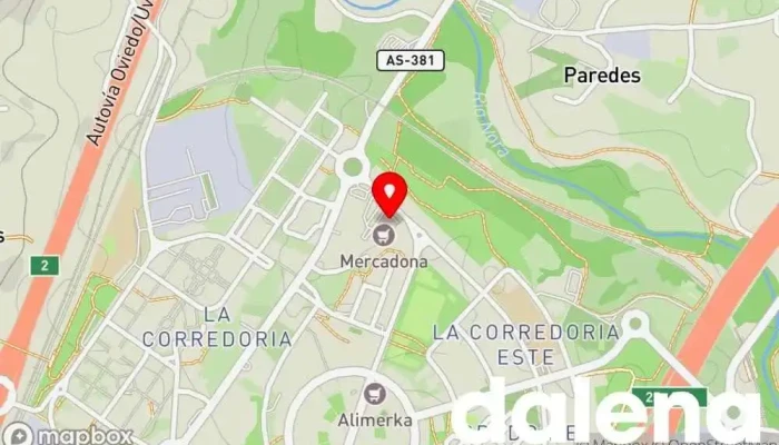 mapa de Mercadona Supermercado en Oviedo