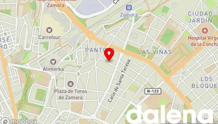 mapa de Mercadona Supermercado en Zamora