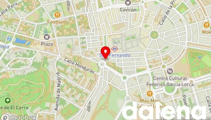mapa de Mini Super Tienda de alimentación, Comercio en San Fernando de Henares