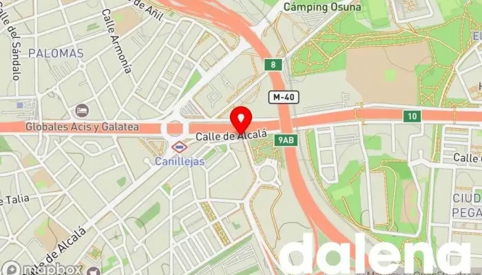 mapa de Mini Supermercado Tienda de alimentación en Madrid