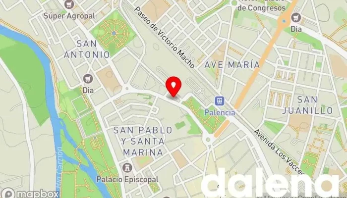 mapa de MINIMARKET LA PALMERA 🌴 Tienda de alimentación en Palencia