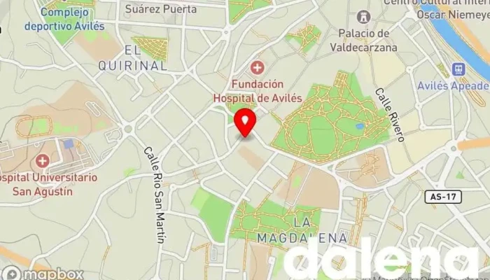 mapa de minymas tiendas Supermercado en Avilés