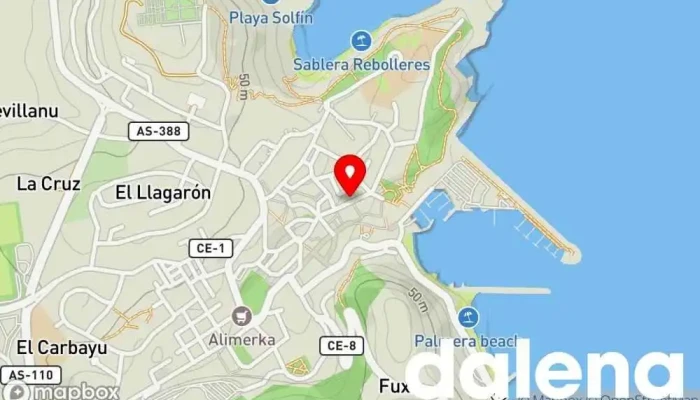 mapa de minymas tiendas Supermercado en Candás