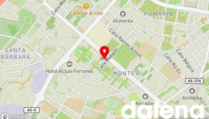 mapa de minymas tiendas Supermercado en Gijón