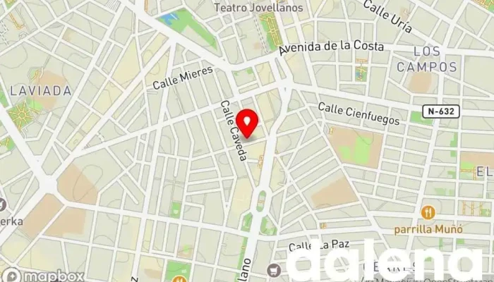 mapa de minymas tiendas Supermercado en Gijón
