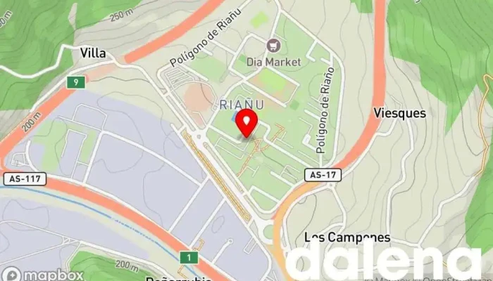 mapa de minymas tiendas Supermercado en Langreo