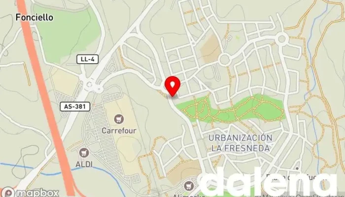 mapa de minymas tiendas Supermercado en Fonciello
