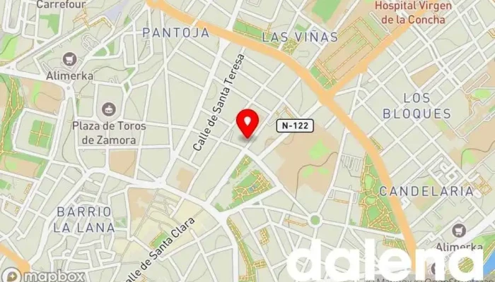 mapa de minymas tiendas Supermercado en Zamora