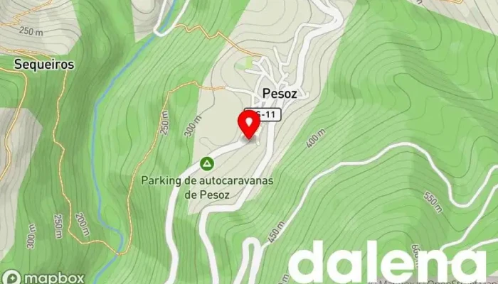mapa de Museo Etnológico de Pesoz Museo patrimonial en Pesoz