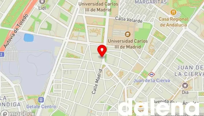 mapa de Onda Percebe S.L. Supermercado en Getafe