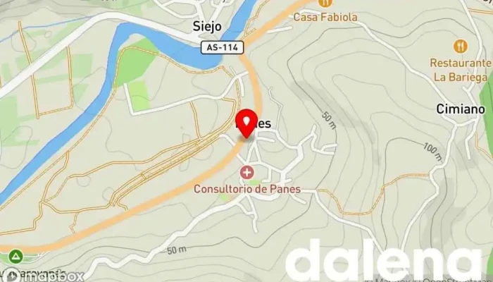 mapa de Panaderia Cideres Panadería en Panes