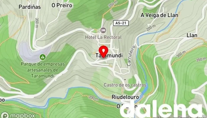 mapa de Panadería La Nueva Panadería en Taramundi