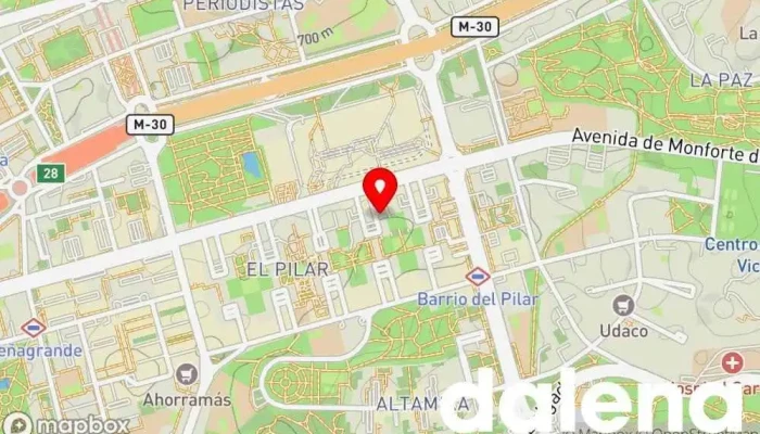 mapa de Plaza Lin Supermercado Tienda de alimentación en Madrid