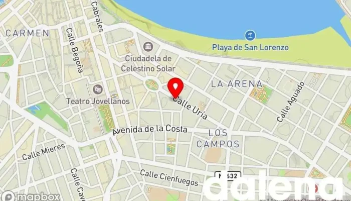 mapa de PrimaPrix Uría Supermercado, Tienda de alimentación, Tienda de descuento, Supermercado de descuentos, Tienda general, Hipermercado, Mercado, Outlet, Comercio en Gijón