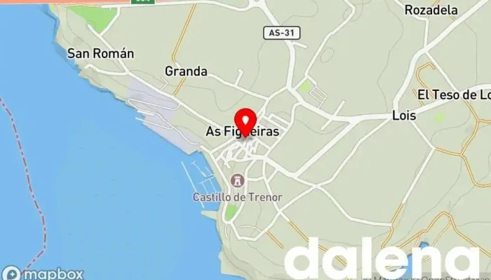 mapa de Proxiastur Figueras Supermercado en Castropol