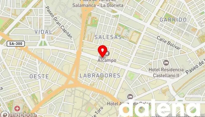 mapa de Ricampo supermercado Tienda de alimentación en Salamanca