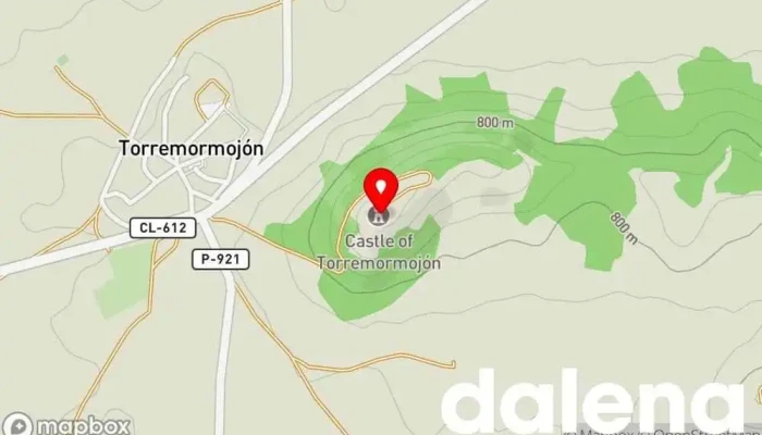 mapa de Ruinas del Castillo de Mormojón Castillo en Torremormojón