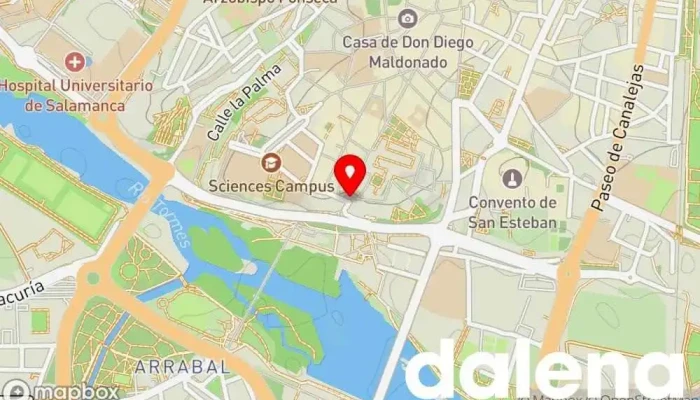 mapa de Snacks-El arco de Anibal Tienda de alimentación en Salamanca