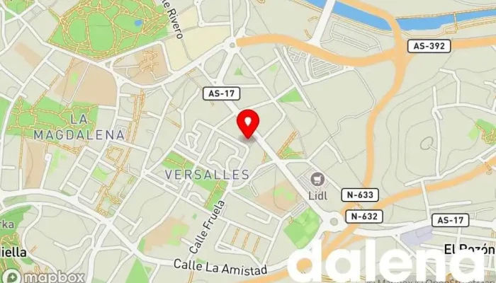 mapa de SPAR Versalles Tienda de alimentación, Supermercado en Avilés