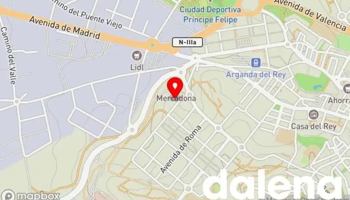 mapa de Supeco Supermercado en Arganda del Rey