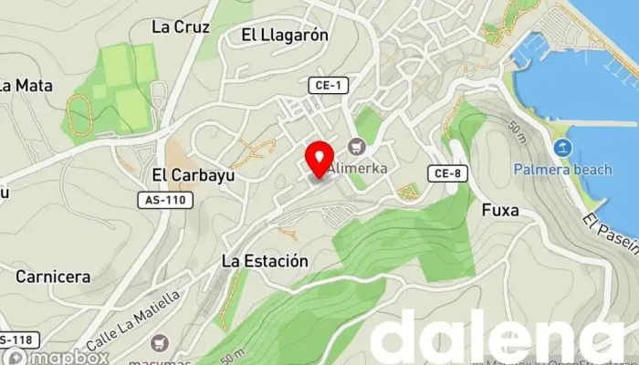 mapa de Súper bazar Tienda general en Candás