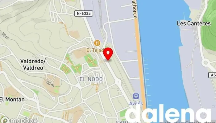 mapa de Super Hermanos González Supermercado en Avilés