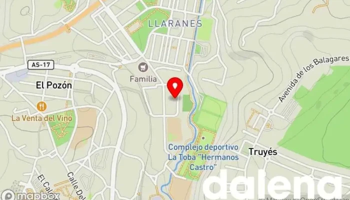 mapa de Super La Toba Tienda de alimentación en Avilés
