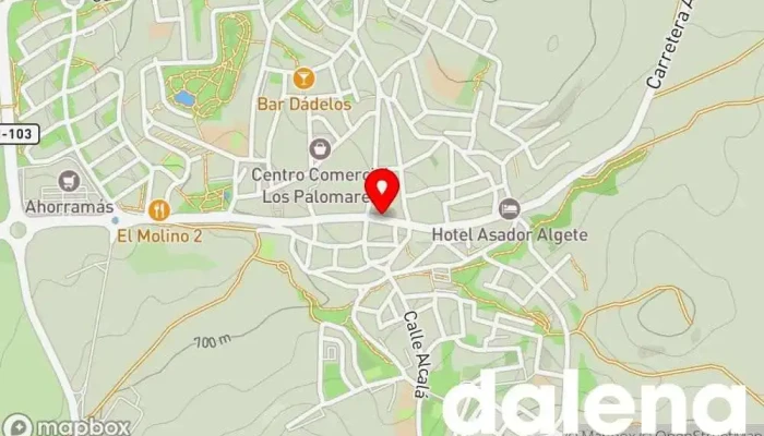 mapa de super Supermercado en Algete