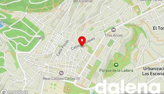 mapa de Super Vecino Lan SL Bazar, Tienda de muebles, Tienda de regalos, Papelería, Juguetería en San Lorenzo de El Escorial
