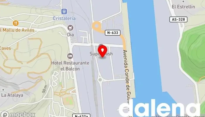 mapa de Supercash Avilés Tienda de bebidas alcohólicas, Supermercado en Avilés