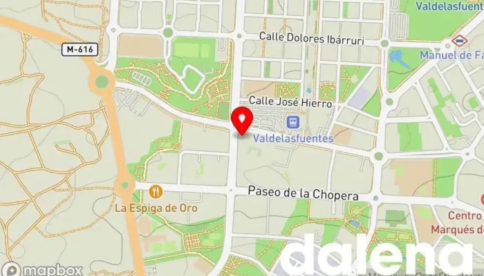 mapa de Supercor Exprés Supermercado, Panadería, Carnicería, Pescadería, Frutería, Perfumería en Alcobendas