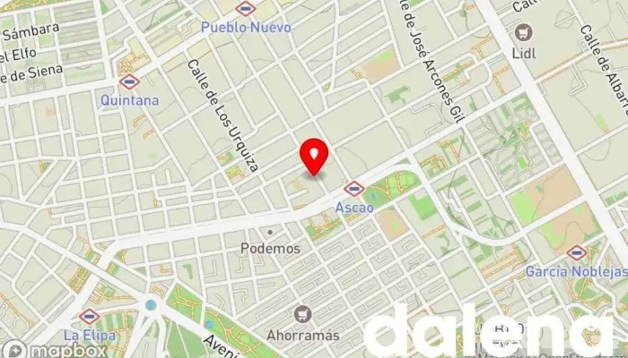 mapa de Supermercado Ahorramas Supermercado, Comercio en Madrid