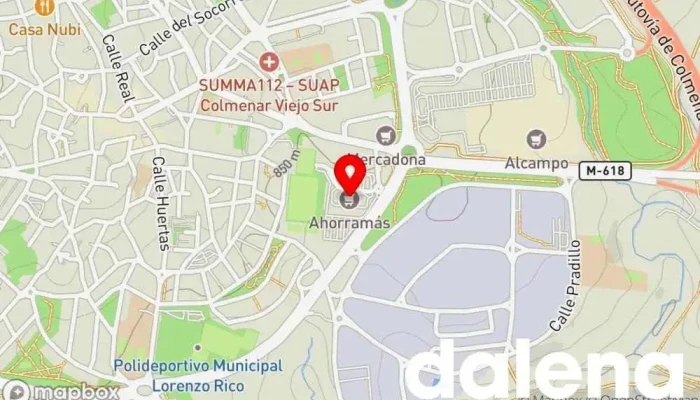 mapa de Supermercado Ahorramas Supermercado, Comercio en Colmenar Viejo