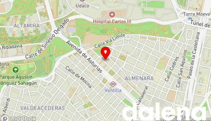 mapa de Supermercado Ahorramas Supermercado, Comercio en Madrid
