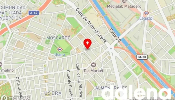 mapa de Supermercado Ahorramas Supermercado, Comercio en Madrid