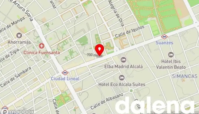 mapa de Supermercado Coviran Supermercado en Madrid