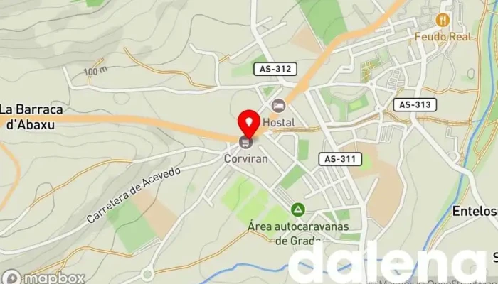 mapa de Supermercado Covirán Supermercado en Grado
