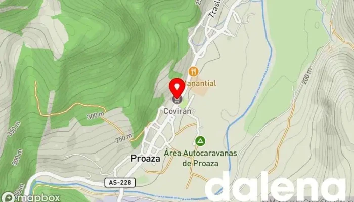 mapa de Supermercado Coviran Supermercado en Proaza
