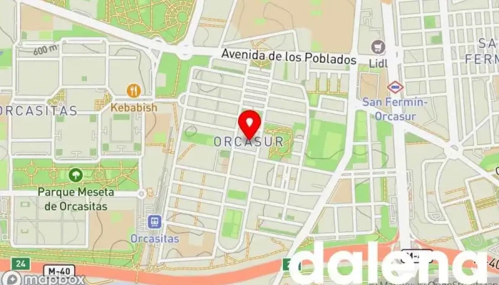 mapa de Supermercado COVIRAN Orcasur Supermercado en Madrid