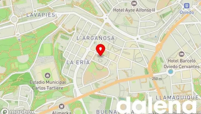 mapa de Supermercado del norte halal 1 Carnicería en Oviedo