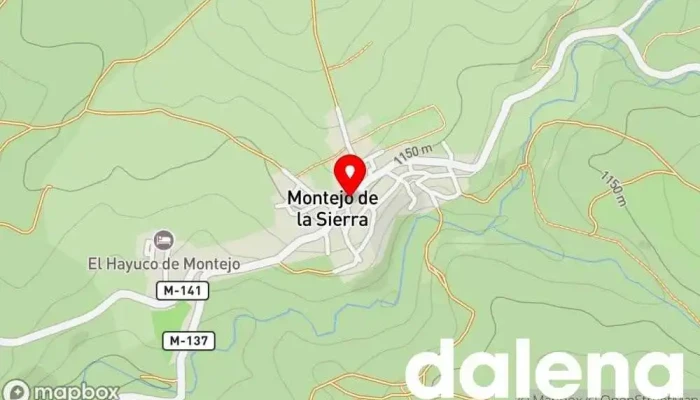 mapa de Supermercado Tienda de alimentación en Montejo de la Sierra