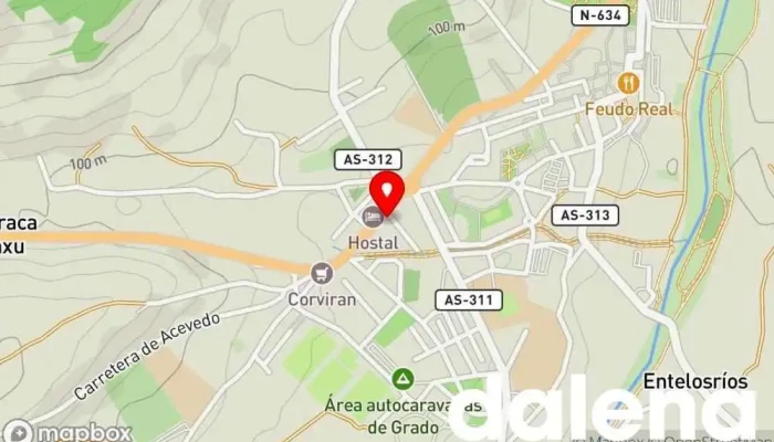 mapa de Supermercado Supermercado, Carnicería, Pescadería en Grado
