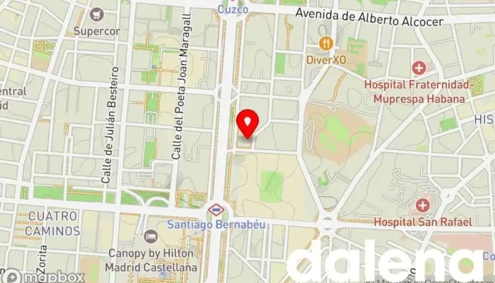 mapa de Supermercado Naturasi Bernabéu Supermercado, Tienda de alimentos orgánicos en Madrid