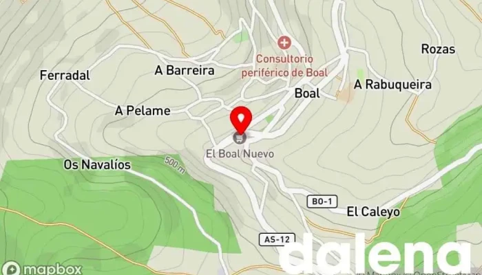 mapa de Supermercado Nuevo Supermercado en Boal
